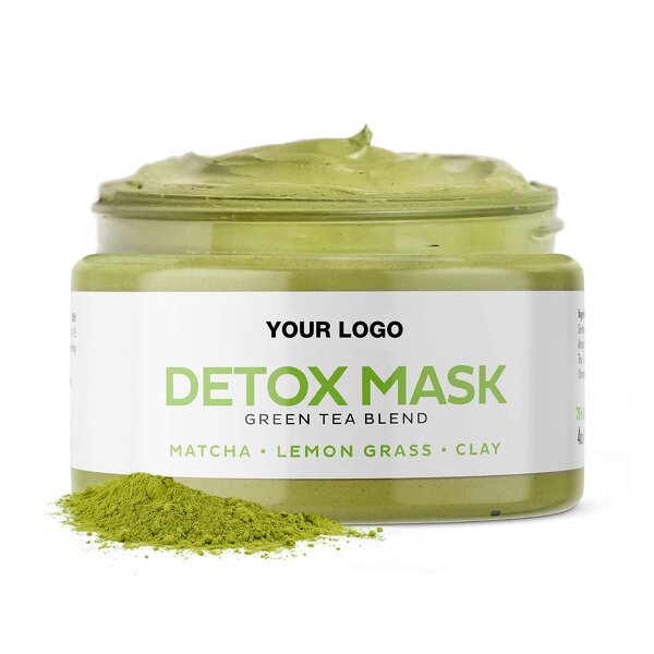 Kaolin Mud Clay Mask - OEM Deep Clean Anti Acne Detox Lemon Grass Green Tea Matcha