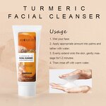 Turmeric Skin Care Set - Korean Natural Whitening Acne Removal Organic Deep Cleansing