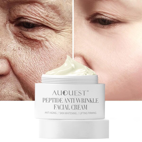 Collagen Face Cream - Private Label Korean Organic Peptide Anti Wrinkle Aging Lift Moisturizer