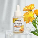Niacinamide Marigold Serum - Organic Brightening Hydrating Shrinking Pores Firming Whitening