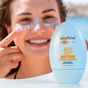 Sunscreen SPF 50 - Organic Waterproof Moisturizer UV Protection Long Lasting