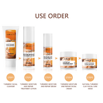 Turmeric Skin Care Set - Organic Anti Acne Brightening Repairing Root Cream Face Care