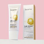 24K Gold Facial Cleanser - Organic Acne Deep Pore Cleaning Oil Control Whitening Face Wash