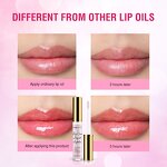 Lip Plumper Gloss - Pink Long Lasting Moisturizer Vitamin E Mineral Oil Volume Shiny
