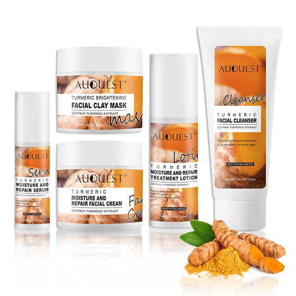 Turmeric Skin Care Set - Wholesale Whitening Moisturizing Cream Anti Acne Repair Skin