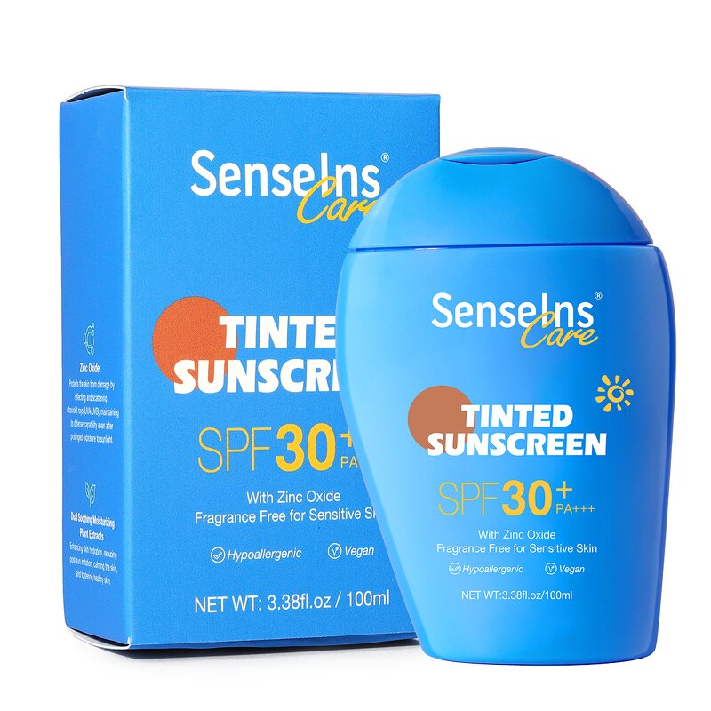 Tinted Sunscreen SPF 50 - Private Label Zinc Oxide Professional Moisturising UV Protection