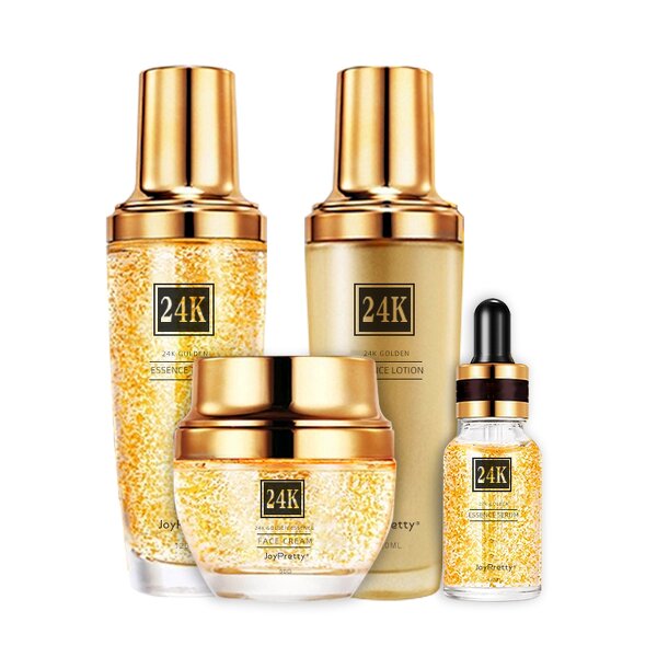 24K Gold Skin Care Set - Korean OEM Hyaluronic Acid Whitening Moisturizing Organic