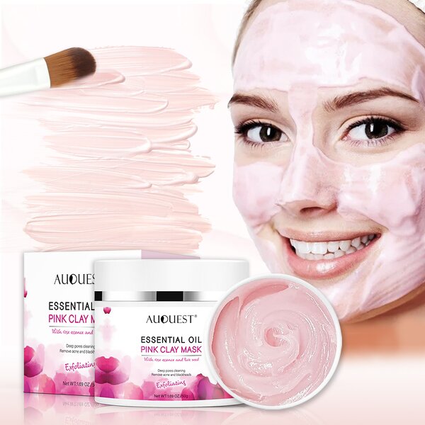 Pink Clay Mask - Private Label Deep Pore Cleansing Whitening Moisturizing Purifying