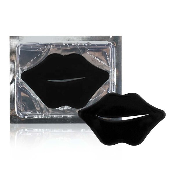 Lip Plumping Mask - Wholesale Bamboo Charcoal Black Crystal Collagen Lip Care Mask