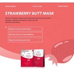 Strawberry Butt Mask - Cruelty-free Vegan Body Firming Lifting Smoothing Hip Care Sheet
