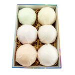 Bath Bombs - OEM Private Label Custom Pink Blue Yellow Round Shape Natural Bathbomb