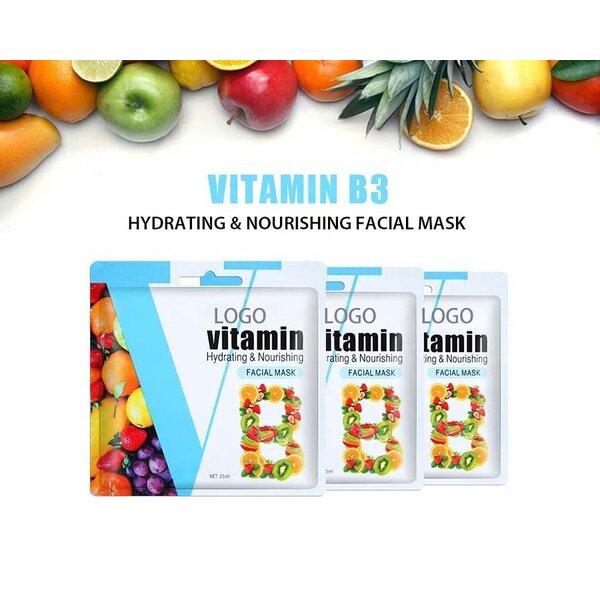 Vitamin Infused Mask - B VC VE Anti-Aging Whitening Moisturizing for Combination Skin