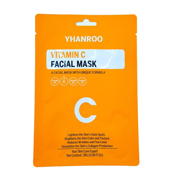 Vitamin C Sheet Mask - Factory Wholesale Whitening Crystal Custom Logo Travel Size
