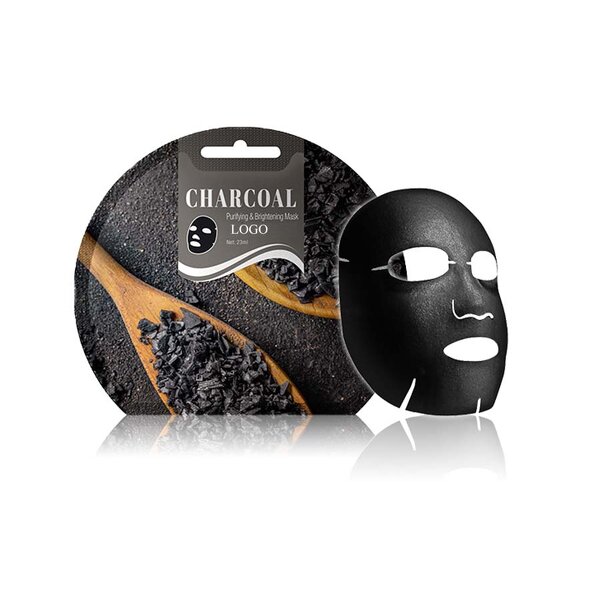 Bamboo Charcoal Mask - Private Label Purifying Brightening Facial Sheet for Oily Skin