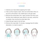 Lavender Hydrogel Mask - Private Label Hyaluronic Acid Whitening Crystal Facial Sheet