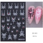 Nail Stickers Manufacturer - Christmas Style Hot Stamping Laser Diamond Effect Halloween 3D Spider Web Bow