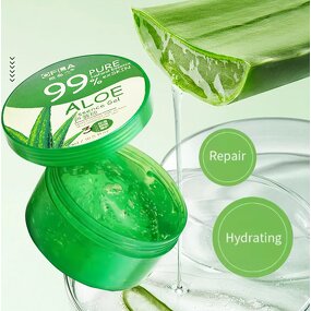 Acne Removal Gel Manufacturer - Private Label 300ml Organic Herbal Facial 100% Pure Natural Soothing Aloe Vera & PeilSi OEM ODM