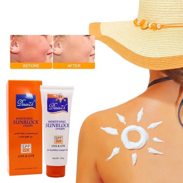 Sunscreen Cream Manufacturer - 120g Large Bottle Non-Greasy SPF 50 Protective Waterproof Brightening Concealer
