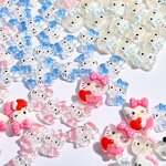 Nail Rhinestones Wholesale Supplier - KT Cat Hello Kitty Ice Transparent Resin Sweet Cute Cartoon Diamond Decoration