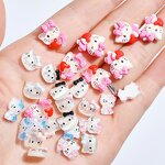 Nail Rhinestones Wholesale Supplier - KT Cat Hello Kitty Ice Transparent Resin Sweet Cute Cartoon Diamond Decoration