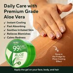 Aloe Vera Gel Manufacturer - Hot Selling 100% Pure Nature Moisturize Anti Wrinkle Brightening Acne Removing Gum