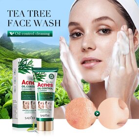 Facial Cleanser Manufacturer - Tea Tree Cream for Acne Pimples 100ml Herbal Deep Cleansing Moisturizer & Private Label