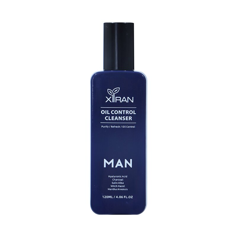 Men's Oil Control Cleanser - Private Label Hyaluronic Acid Charcoal Witch Hazel Reduce Pore