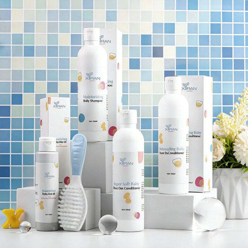 Baby Shampoo Conditioner Set - OEM Plant Based Vegan Tear Free Moisturizing Hair Growth Oil