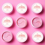 Hyaluronic Acid Eye Mask - Private Label Collagen Shimmer Pink Under Eye Dark Circles