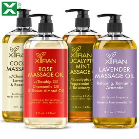 Plant Extract Massage Oil - Private Label Rose Lavender Hair Face Body Care Essential Oil