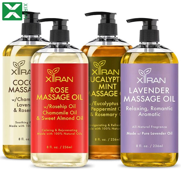 Plant Extract Massage Oil - Private Label Rose Lavender Hair Face Body Care Essential Oil