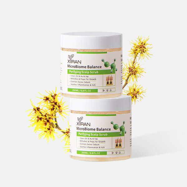 Microbiome Hair Scrub - Private Label Sodium Hyaluronate Sucrose Scalp Refresh Oil Balance