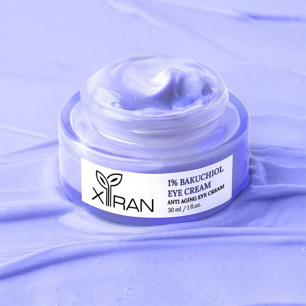 Bakuchiol Eye Cream - Private Label Anti-Wrinkle Retinol Alternative 1% Peptides Dark Circles