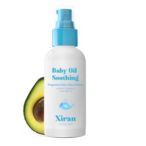 Avocado Jojoba Baby Oil - Private Label Organic Fragrance Free Infant Sensitive Skin Massage