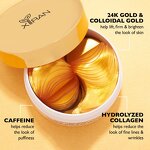 24K Gold Eye Patches - Custom Lift Firm Hydrogel Anti-Aging Reduce Dark Circles Wrinkles