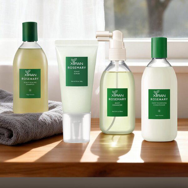 Rosemary Hair Care Set - Private Label Biotin Caffeine Salicylic Acid Scalp Balance Regrowth