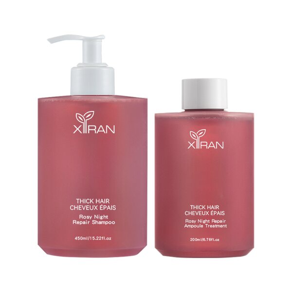 Damask Rose Shampoo Set - Private Label Ceramide Repair Damaged Hair Silicon Free Vegan