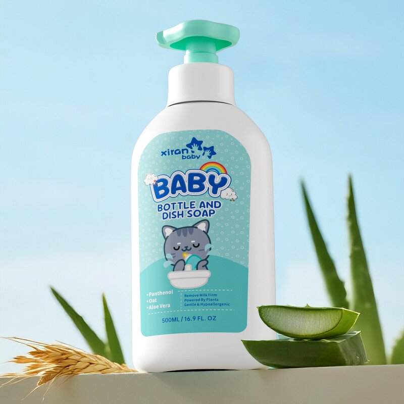 Baby Bottle Dish Soap - Natural Aloe Vitamin B5 Plant Powered Milk Stain Remove