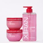 Bath Sets - Private Label Raspberry Vanilla Shower Gel Body Butter Scrub Smoothing Hydrated