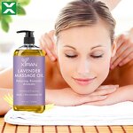 Lavender Massage Oil - Private Label 100% Pure Natural Organic SPA Hair Face Body Care
