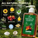 Batana Oil Shampoo - Private Label Rosemary Ginger Castor Anti Hair Loss Scalp Treatment