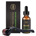 Men's Grooming Kit - Private Label Vegan Herbal Beard Oil Growth Serum Roller Maintenance