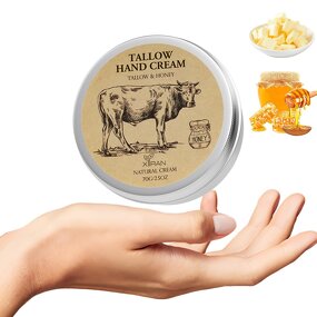 Tallow Hand Cream - Private Label Tallow and Honey Soothe Repair Deeply Moisturizing Lotion