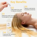 Tea Tree Hair Serum - Private Label Microbiome Balance Caffeine Smooth Hydrate Strengthening