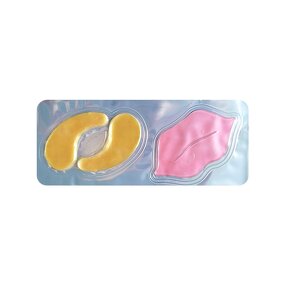 Lip and Eye Mask Set - Private Label Collagen Cherry 24k Gold Anti Wrinkle Moist Lip Mask