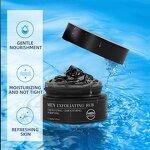 Men Facial Exfoliating Rub - In Stock Charcoal Green Tea Remove Acne Scarring Dark Spots