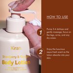 Strawberry Ginger Body Lotion - Private Label Vegan Cocoa Butter Caffeine Hydrating Moisturizing