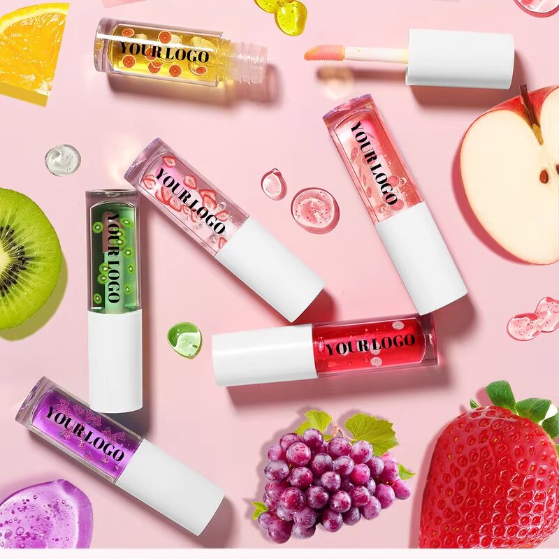 PH Color Changing Lip Oil - Private Label Vegan Deep Nourishing Non Sticky Fruit Flavor