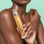 Body Glow Oil - Private Label Luxury Glitter Liquid Highlighter Bronzer Gold Long Lasting