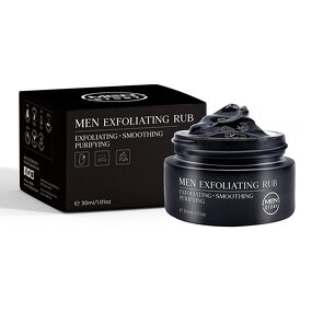 Men Facial Exfoliating Rub - In Stock Charcoal Green Tea Remove Acne Scarring Dark Spots